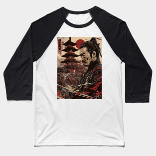 Samurai Warrior Baseball T-Shirt